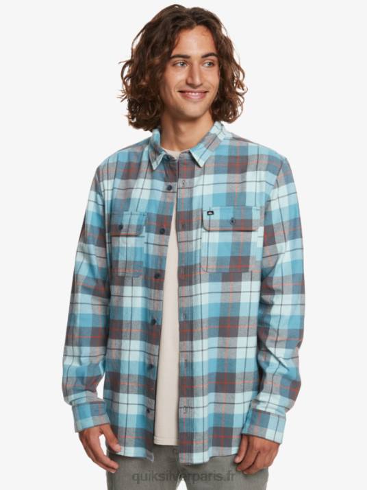 Hommes Quiksilver chemise à manches longues stretch kinsale D6PT1507 eau glacée kinsale