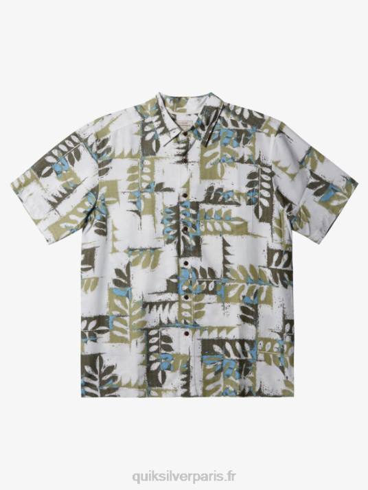 Hommes Quiksilver chemise technique manches courtes waterman canoes reef D6PT400 thé canoës récif w