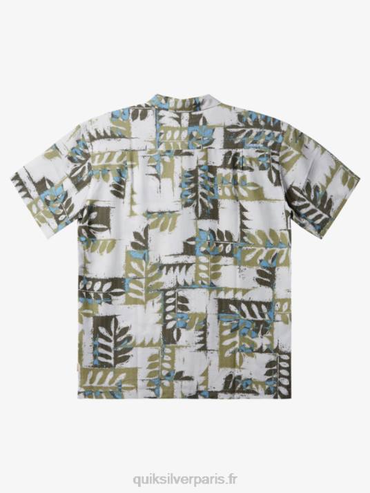Hommes Quiksilver chemise technique manches courtes waterman canoes reef D6PT400 thé canoës récif w