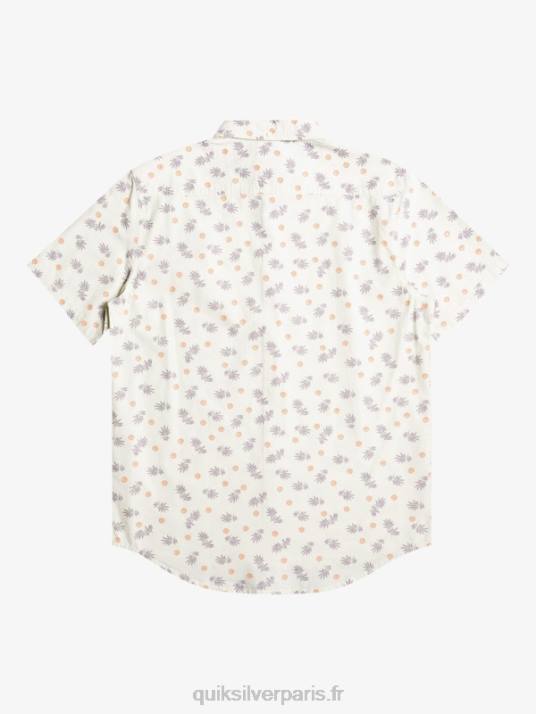 Hommes Quiksilver de l\'océan au paradis chemise à manches courtes D6PT1390 blanc de l\'océan