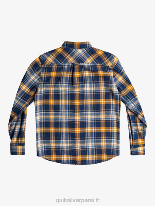 Hommes Quiksilver intrepide explorer chemise en flanelle à manches longues D6PT1770 insigne bleu intrépide