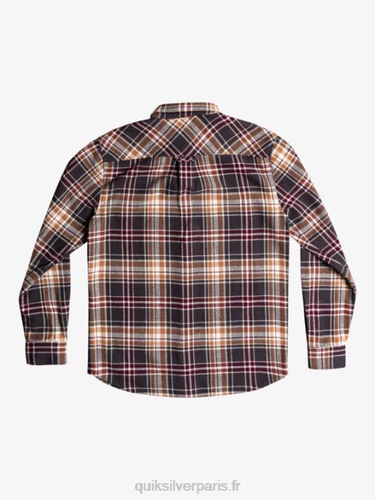 Hommes Quiksilver intrepide explorer chemise en flanelle à manches longues D6PT1771 fantôme intrépide
