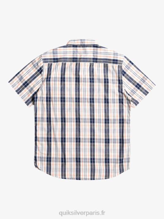 Hommes Quiksilver nouvelle chemise à manches courtes swinton D6PT914 bouleau swinton