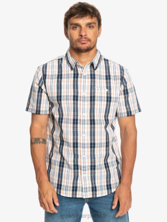 Hommes Quiksilver nouvelle chemise à manches courtes swinton D6PT914 bouleau swinton