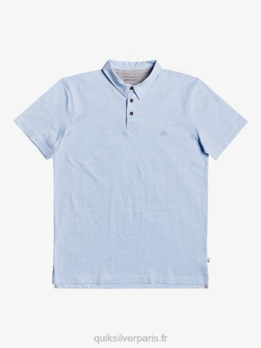 Hommes Quiksilver polo à manches courtes daily sun cruise D6PT1553 bleu aéré