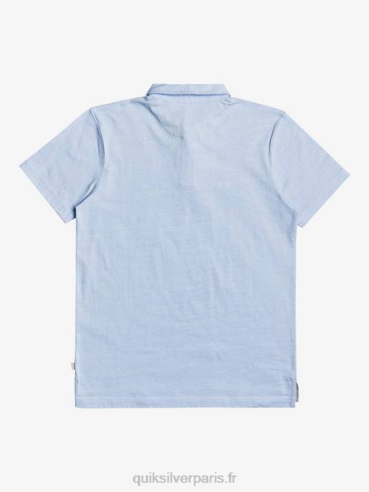 Hommes Quiksilver polo à manches courtes daily sun cruise D6PT1553 bleu aéré