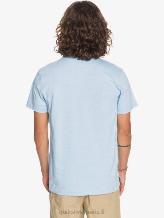 Hommes Quiksilver polo à manches courtes daily sun cruise D6PT1553 bleu aéré
