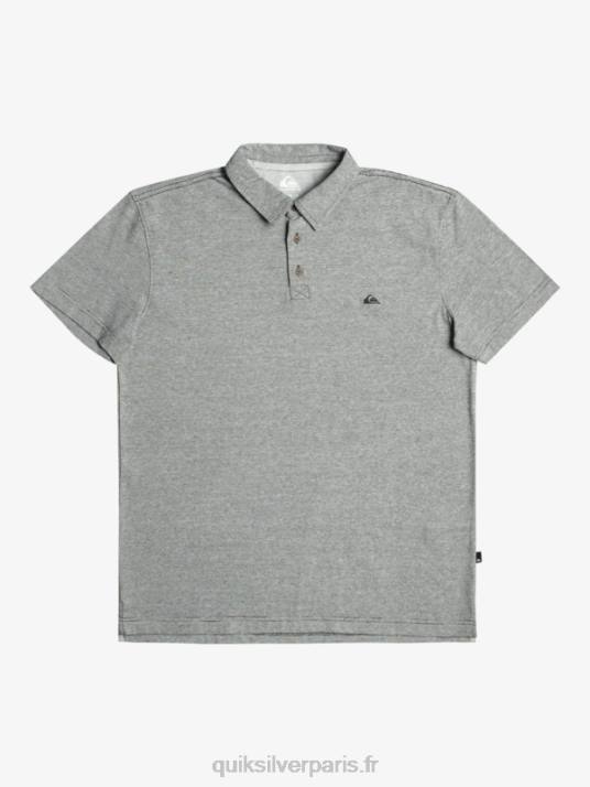Hommes Quiksilver polo à manches courtes sunset cruise D6PT476 noir