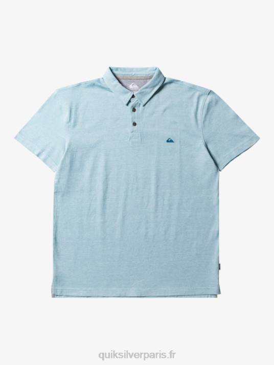 Hommes Quiksilver polo à manches courtes sunset cruise D6PT477 camée bleu