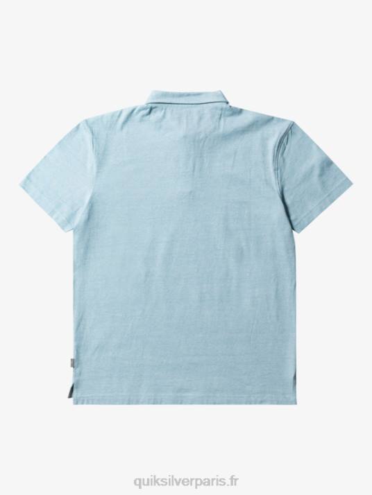 Hommes Quiksilver polo à manches courtes sunset cruise D6PT477 camée bleu