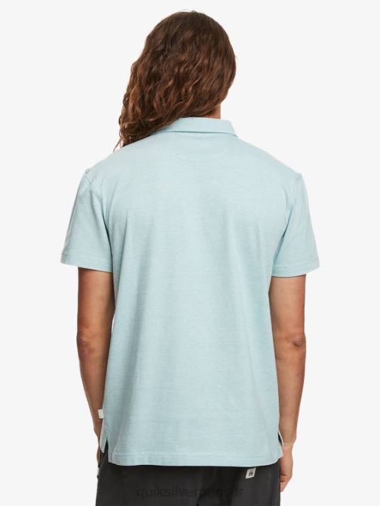 Hommes Quiksilver polo à manches courtes sunset cruise D6PT477 camée bleu