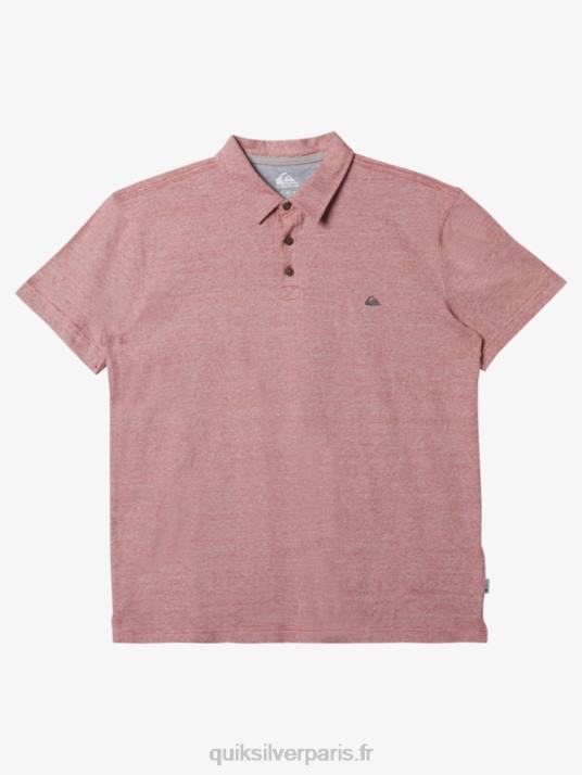 Hommes Quiksilver polo à manches courtes sunset cruise D6PT478 ocre rouge
