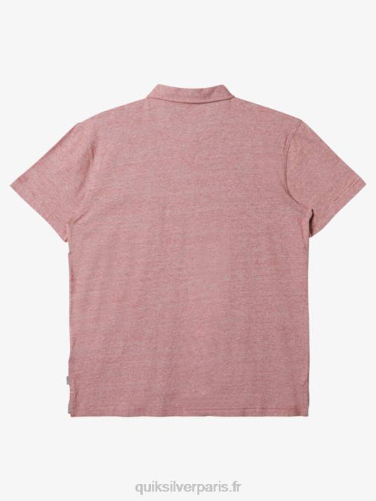 Hommes Quiksilver polo à manches courtes sunset cruise D6PT478 ocre rouge