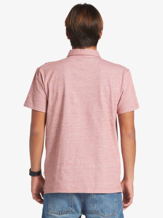 Hommes Quiksilver polo à manches courtes sunset cruise D6PT478 ocre rouge