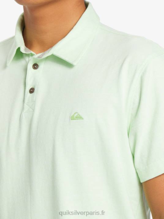 Hommes Quiksilver polo à manches courtes sunset cruise D6PT479 paradis vert