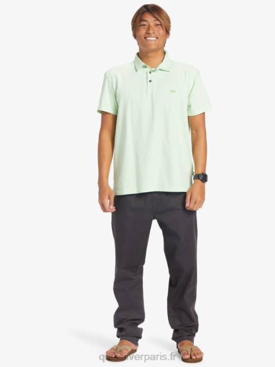 Hommes Quiksilver polo à manches courtes sunset cruise D6PT479 paradis vert