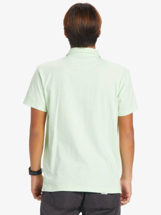 Hommes Quiksilver polo à manches courtes sunset cruise D6PT479 paradis vert
