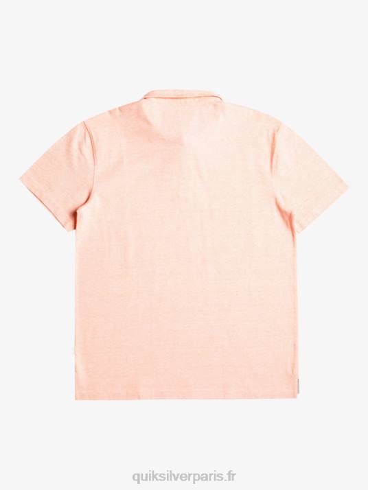 Hommes Quiksilver polo à manches courtes sunset cruise D6PT480 saumon frais