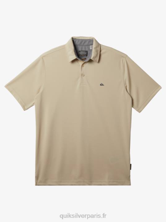 Hommes Quiksilver polo manches courtes waterman water D6PT95 riz brun