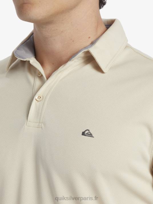 Hommes Quiksilver polo manches courtes waterman water D6PT95 riz brun