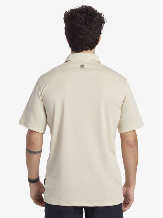 Hommes Quiksilver polo manches courtes waterman water D6PT95 riz brun