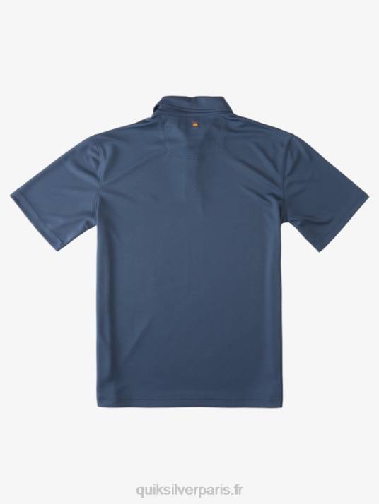 Hommes Quiksilver polo manches courtes waterman water D6PT96 La marine de minuit