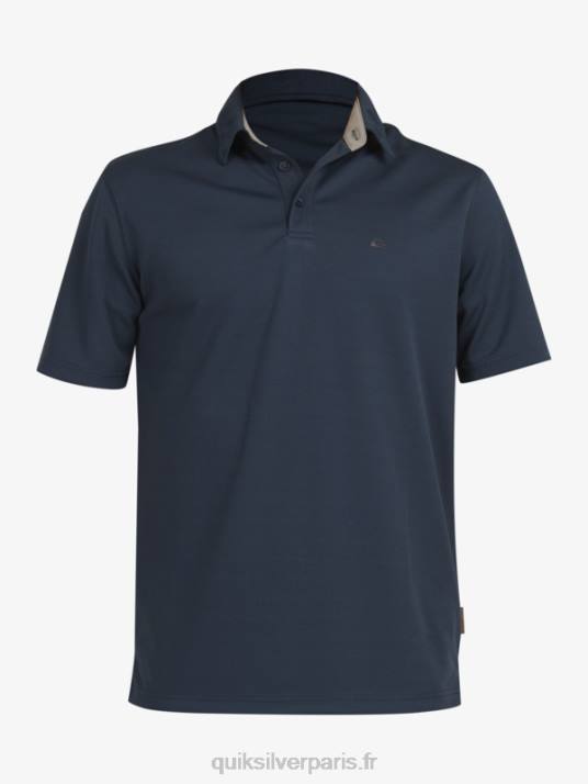 Hommes Quiksilver polo manches courtes waterman water D6PT96 La marine de minuit