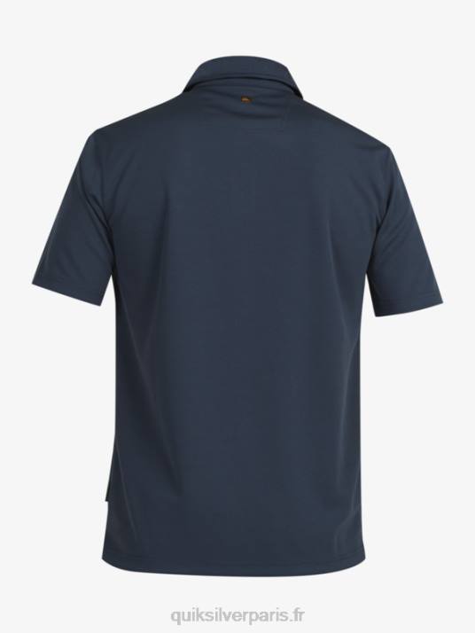 Hommes Quiksilver polo manches courtes waterman water D6PT96 La marine de minuit