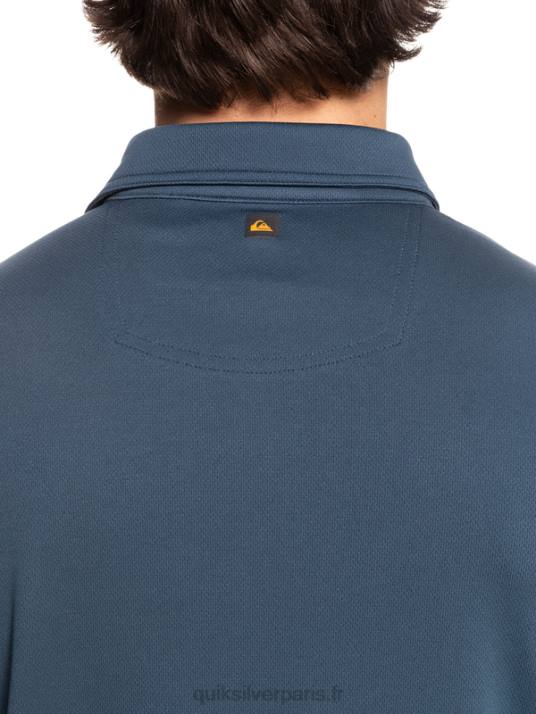 Hommes Quiksilver polo manches courtes waterman water D6PT96 La marine de minuit