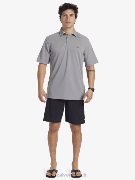 Hommes Quiksilver polo manches courtes waterman water D6PT97 Peau de requin