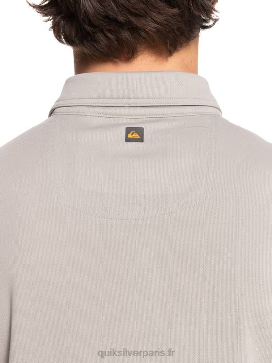 Hommes Quiksilver polo manches courtes waterman water D6PT99 gris silex