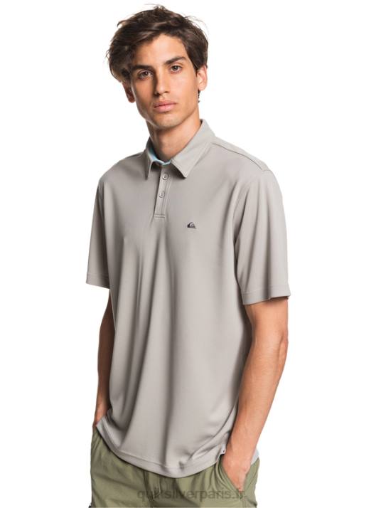 Hommes Quiksilver polo manches courtes waterman water D6PT99 gris silex