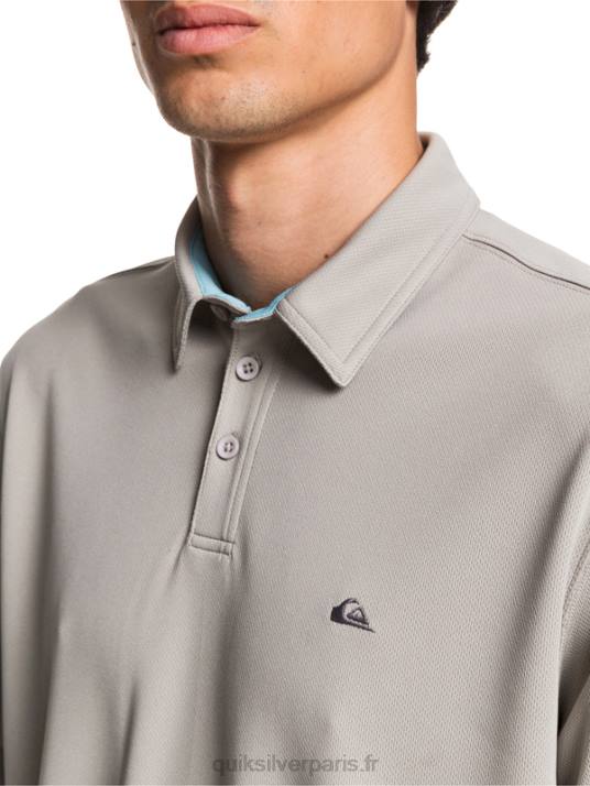 Hommes Quiksilver polo manches courtes waterman water D6PT99 gris silex