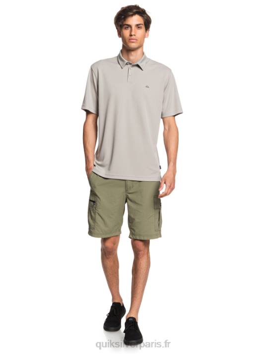 Hommes Quiksilver polo manches courtes waterman water D6PT99 gris silex
