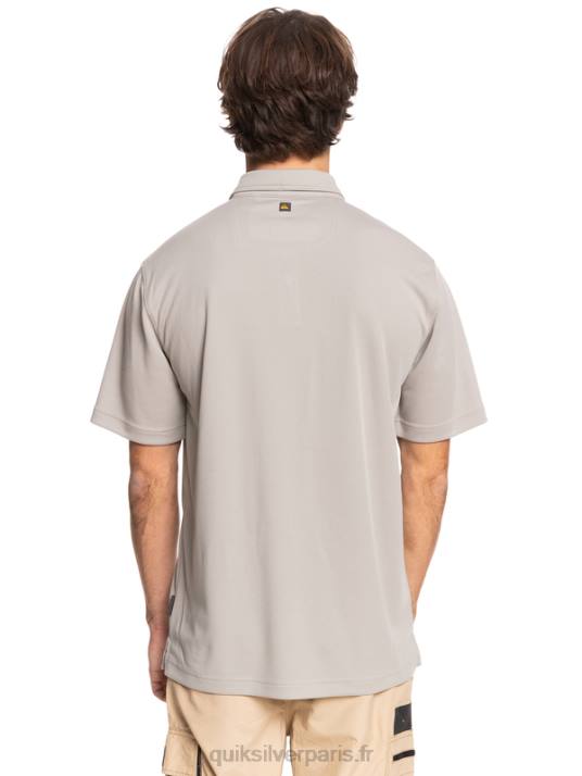 Hommes Quiksilver polo manches courtes waterman water D6PT99 gris silex