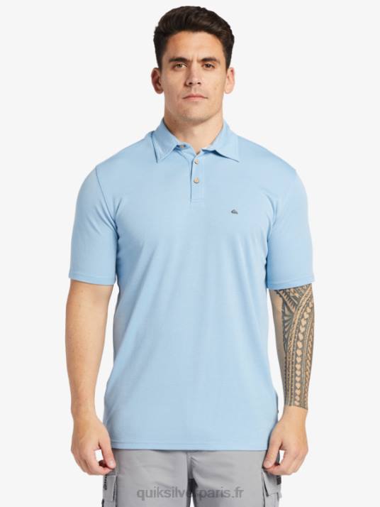 Hommes Quiksilver polo manches courtes waterpolo waterman D6PT248 bleu crépuscule