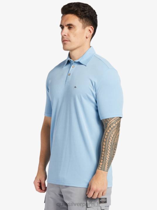 Hommes Quiksilver polo manches courtes waterpolo waterman D6PT248 bleu crépuscule