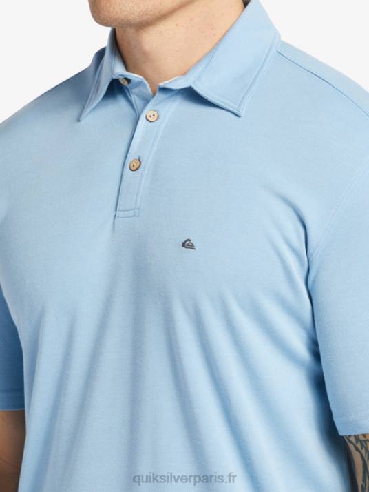 Hommes Quiksilver polo manches courtes waterpolo waterman D6PT248 bleu crépuscule