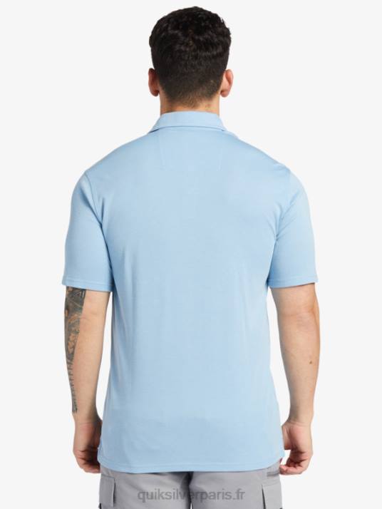 Hommes Quiksilver polo manches courtes waterpolo waterman D6PT248 bleu crépuscule