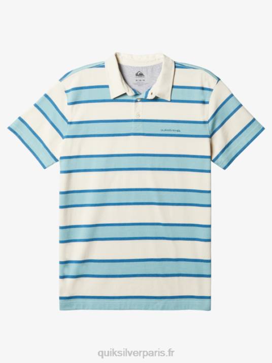 Hommes Quiksilver polo rayé à manches courtes D6PT1622 bouleau rayé lite 3