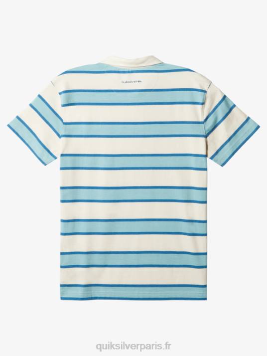 Hommes Quiksilver polo rayé à manches courtes D6PT1622 bouleau rayé lite 3