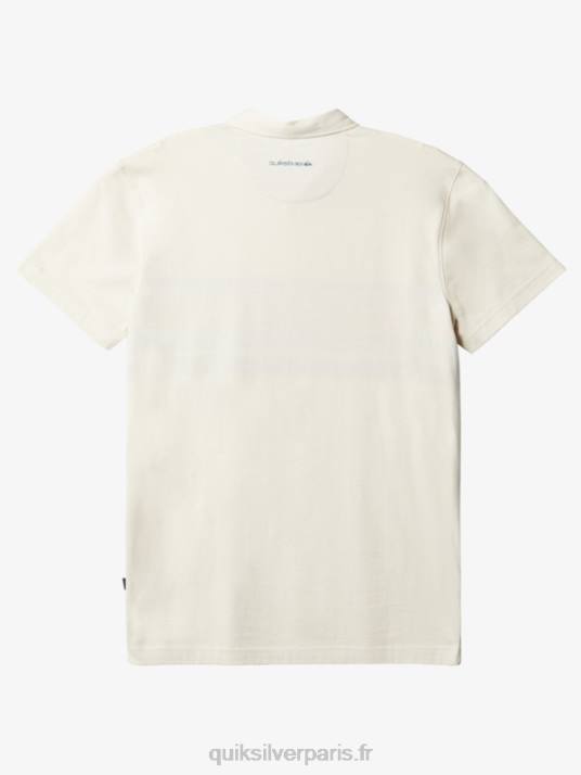 Hommes Quiksilver polo rayé à manches courtes D6PT1625 bouleau rayé lite 1