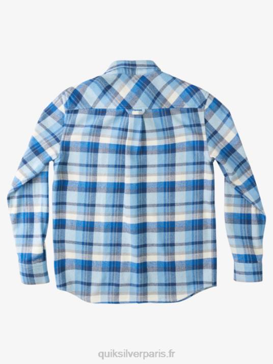 Hommes Quiksilver waterman thunder sets chemise à manches longues en flanelle D6PT1349 orages bleu crépuscule