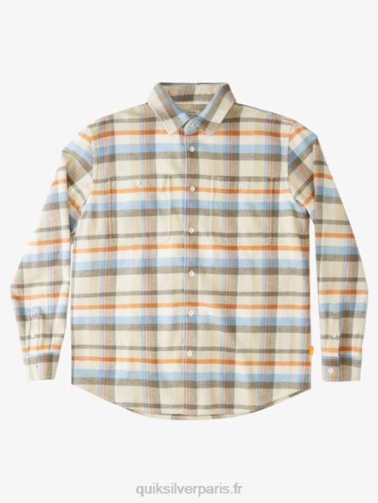Hommes Quiksilver waterman thunder sets chemise à manches longues en flanelle D6PT1350 orages blancs antiques