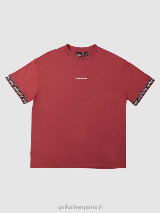 Hommes Quiksilver x Stab t-shirt des années 90 D6PT1864 vin rubis