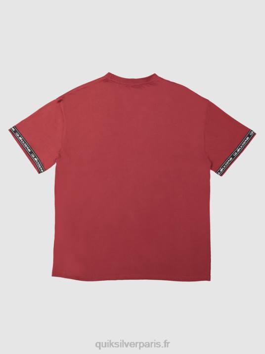 Hommes Quiksilver x Stab t-shirt des années 90 D6PT1864 vin rubis