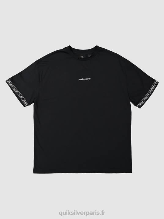 Hommes Quiksilver x Stab t-shirt des années 90 D6PT1865 noir