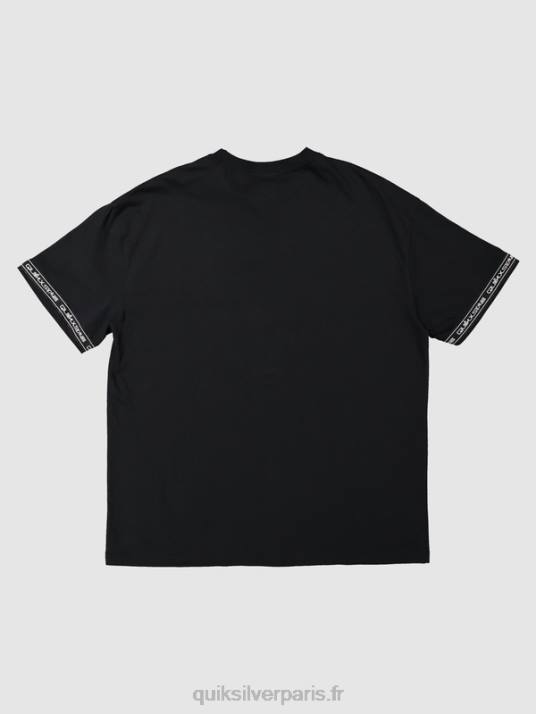 Hommes Quiksilver x Stab t-shirt des années 90 D6PT1865 noir