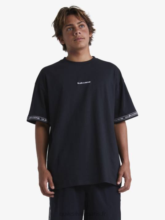 Hommes Quiksilver x Stab t-shirt des années 90 D6PT1865 noir