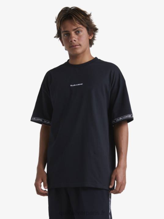 Hommes Quiksilver x Stab t-shirt des années 90 D6PT1865 noir